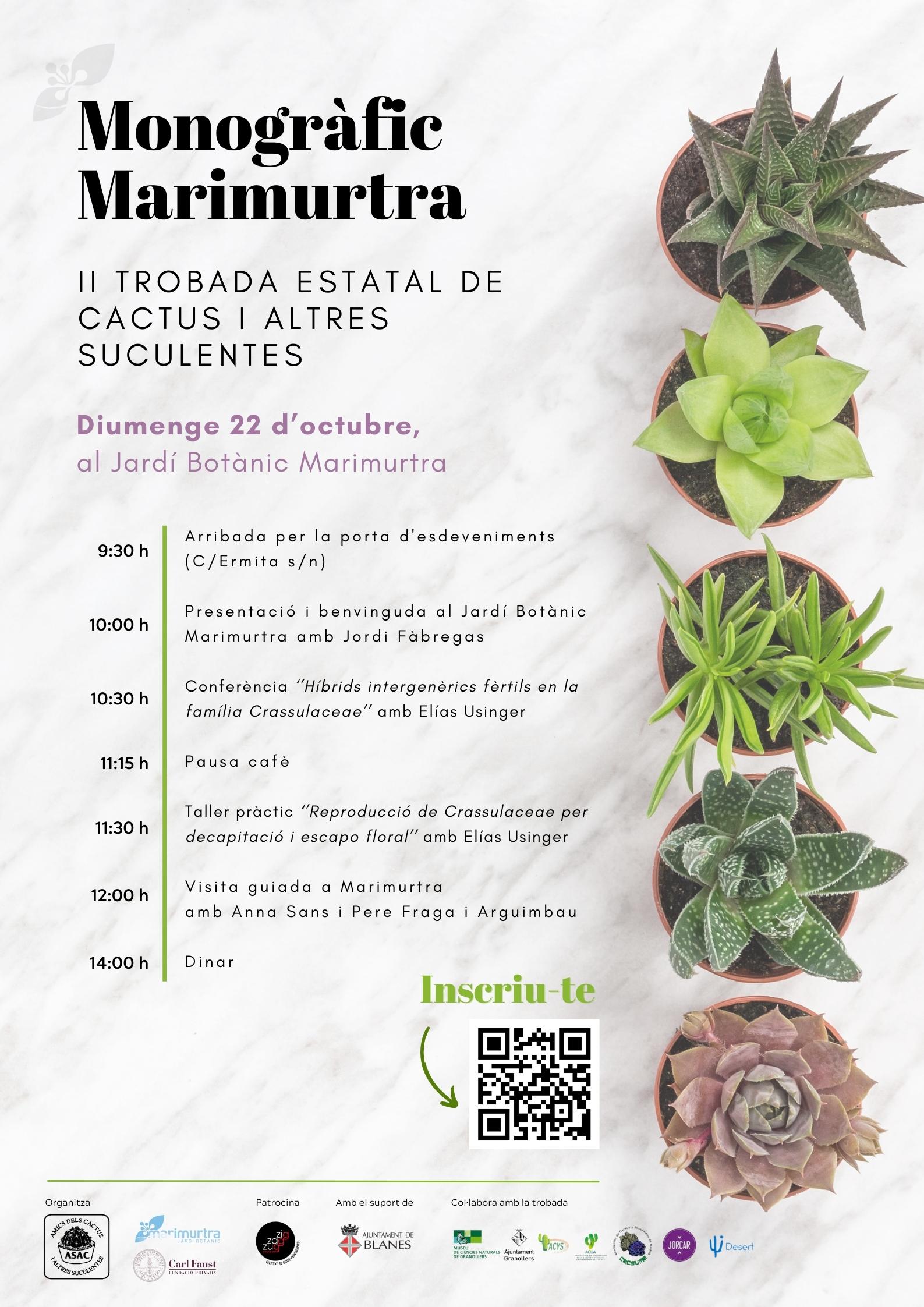 Monografic Trobada estatal de cactus i altres suculentes
Marimurtra ASAC